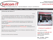 Tablet Screenshot of halcom-it.de